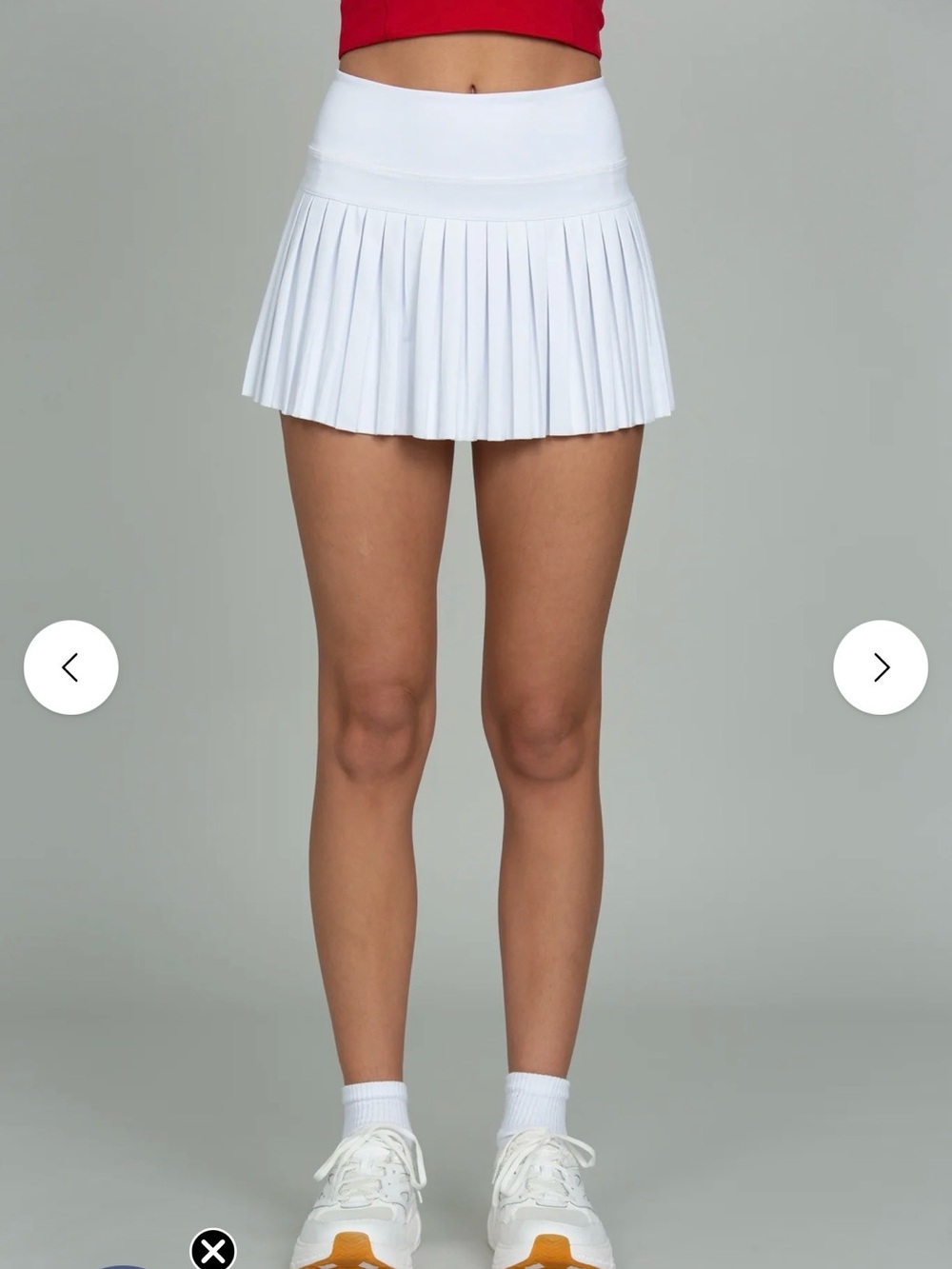 OFF-WHITE PLEATED TENNIS SKIRT